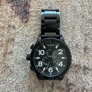 Nixon Black Chronograph Timepiece